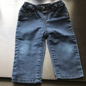 Dark blue denim jeans